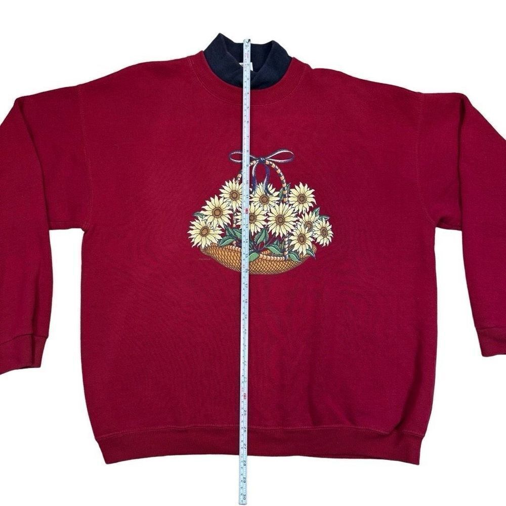 Nutmeg Vintage Daisy Sweatshirt Unisex Size Large USA Made - Picture 8 of 10